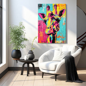 Pop Art Giraffe Artwork