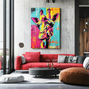 Pop Art Giraffe Artwork