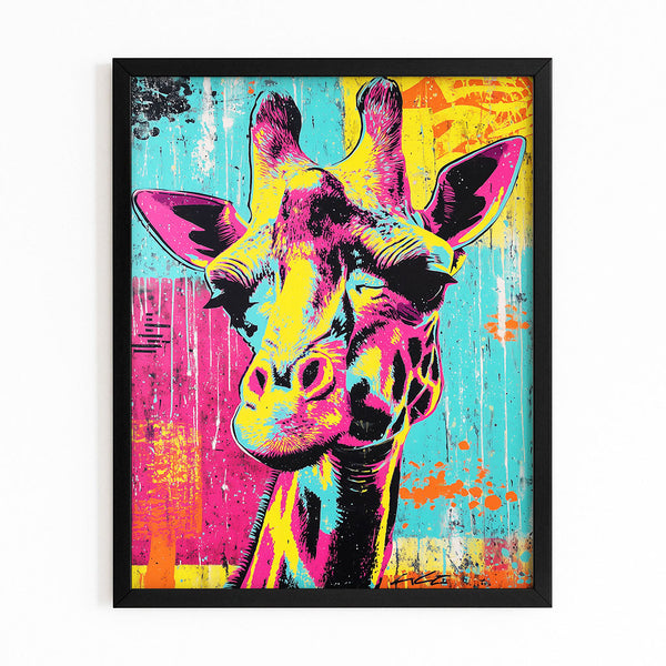 Pop Art Giraffe Artwork