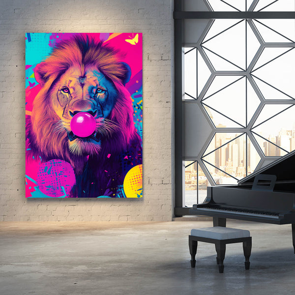 Pop Art Lion Wall Art | MusaArtGallery™