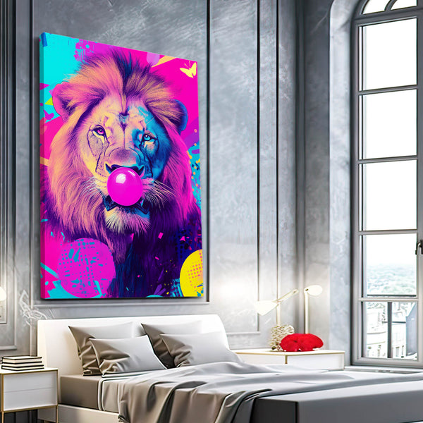 Pop Art Lion Wall Art | MusaArtGallery™