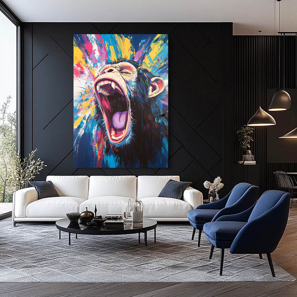 Pop Art Monkey Canvas