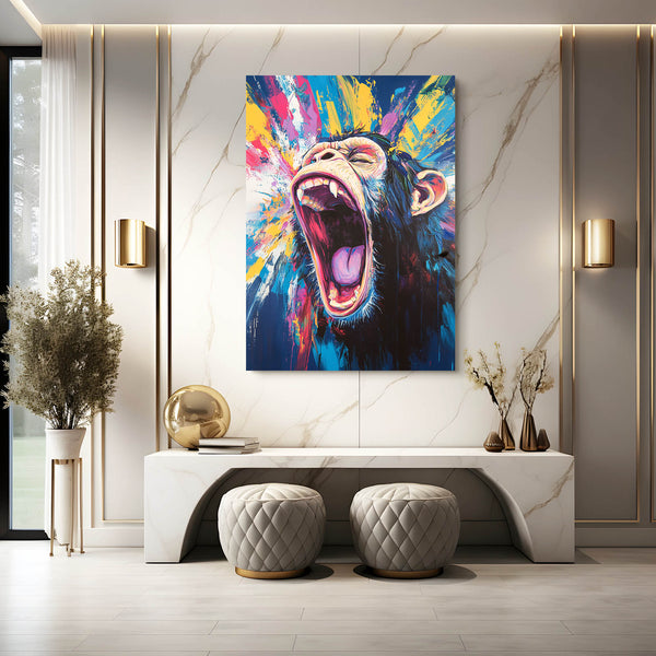 Pop Art Monkey Canvas