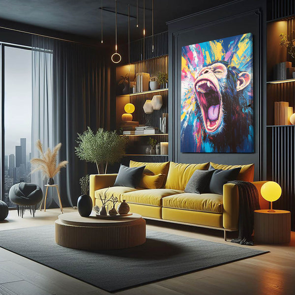 Pop Art Monkey Canvas