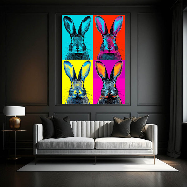 Pop Art Rabbit Wall Art