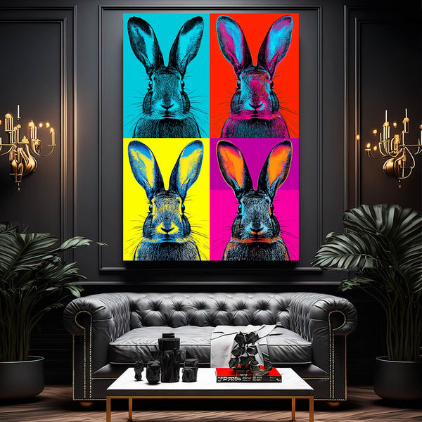 Pop Art Rabbit Wall Art