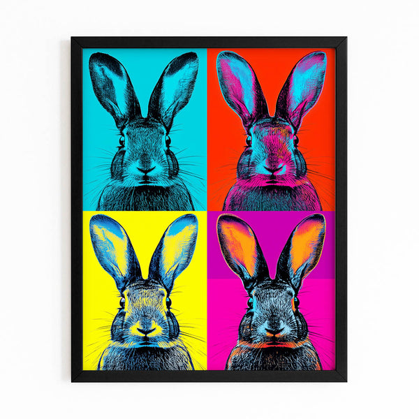 Pop Art Rabbit Wall Art