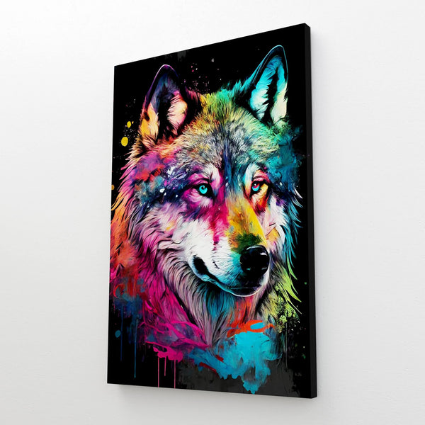 Pop Art Wolf Canvas | MusaArtGallery™