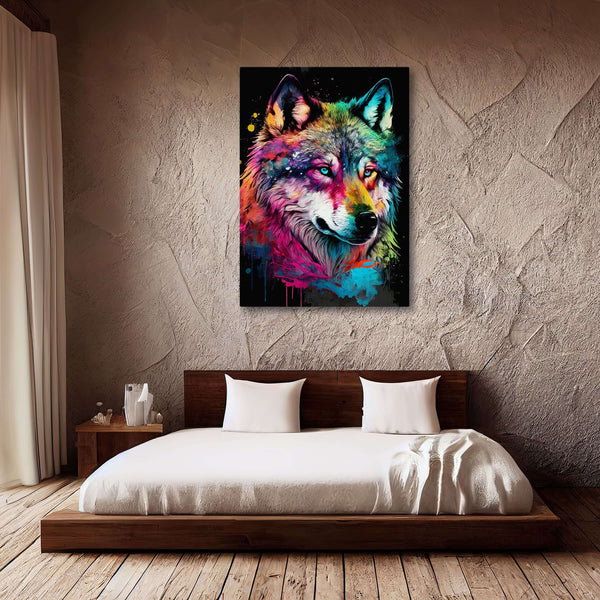 Pop Art Wolf Canvas | MusaArtGallery™