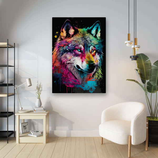 Pop Art Wolf Canvas | MusaArtGallery™