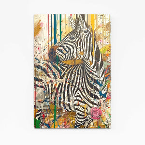 Pop Art Zebra Canvas