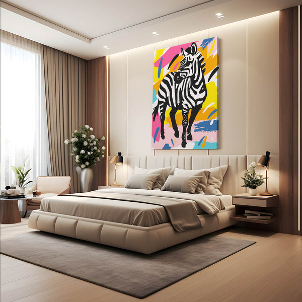 Pop Art Zebra Wall Art