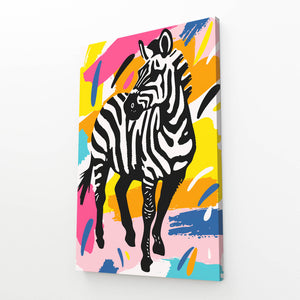 Pop Art Zebra Wall Art