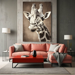 Portrait Giraffe Wall Art