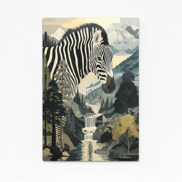 Portrait Zebra Canvas