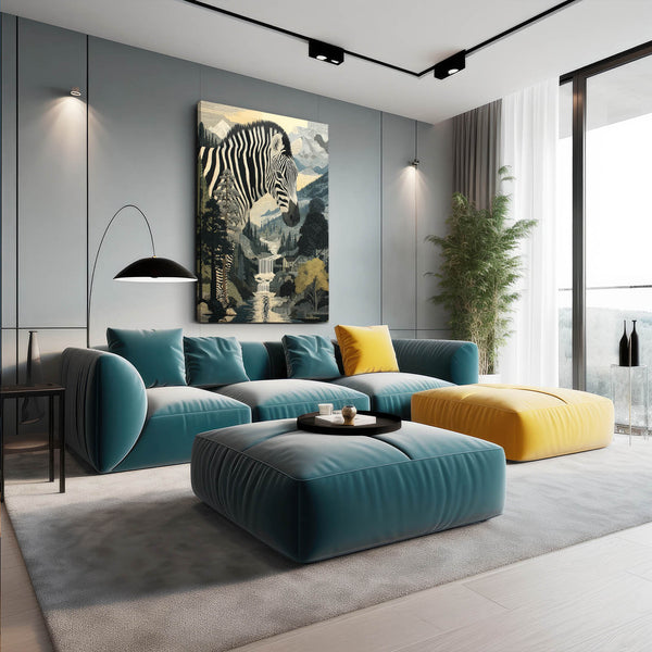 Portrait Zebra Canvas