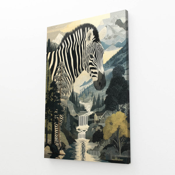 Portrait Zebra Canvas