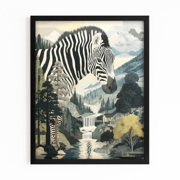 Portrait Zebra Canvas