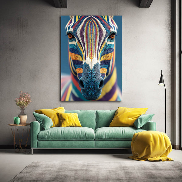 Portrait Zebra Wall Art