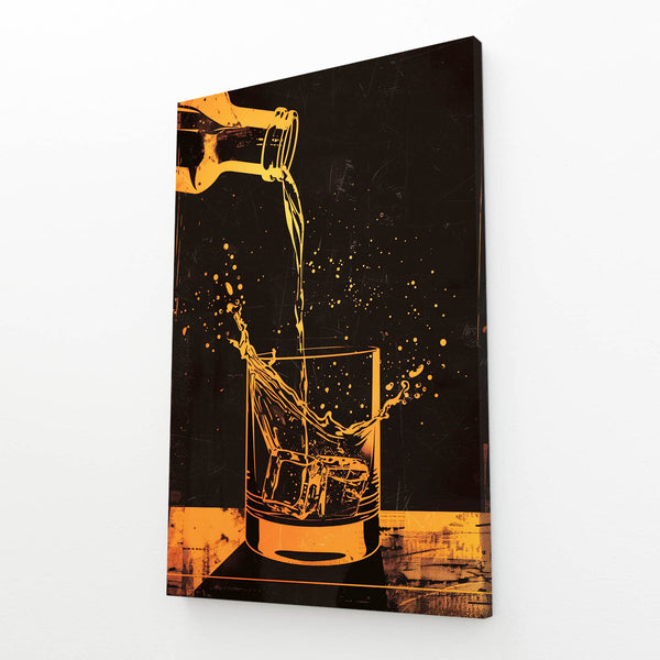 Pouring Whiskey Bar Art | MusaArtGallery™