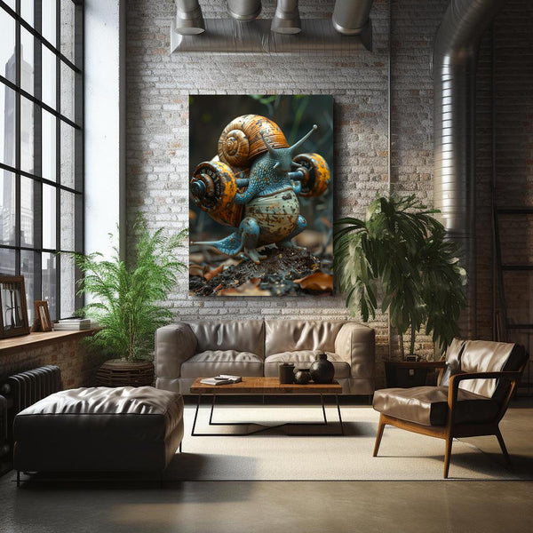 Power Snail Cool Wall Art | MusaArtGallery™