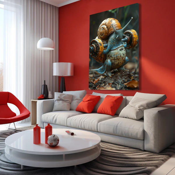 Power Snail Cool Wall Art | MusaArtGallery™