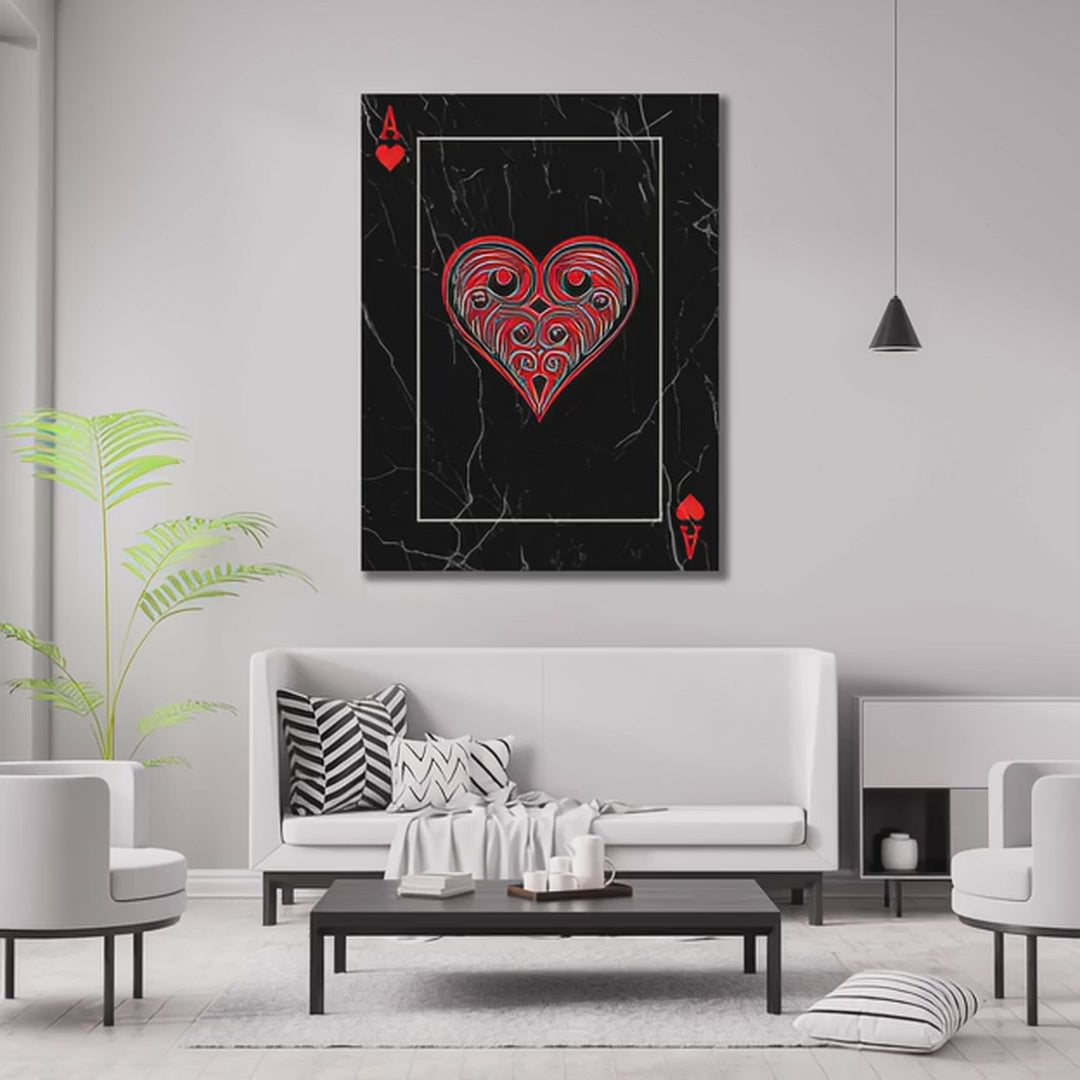 Red Ace of Hearts Art