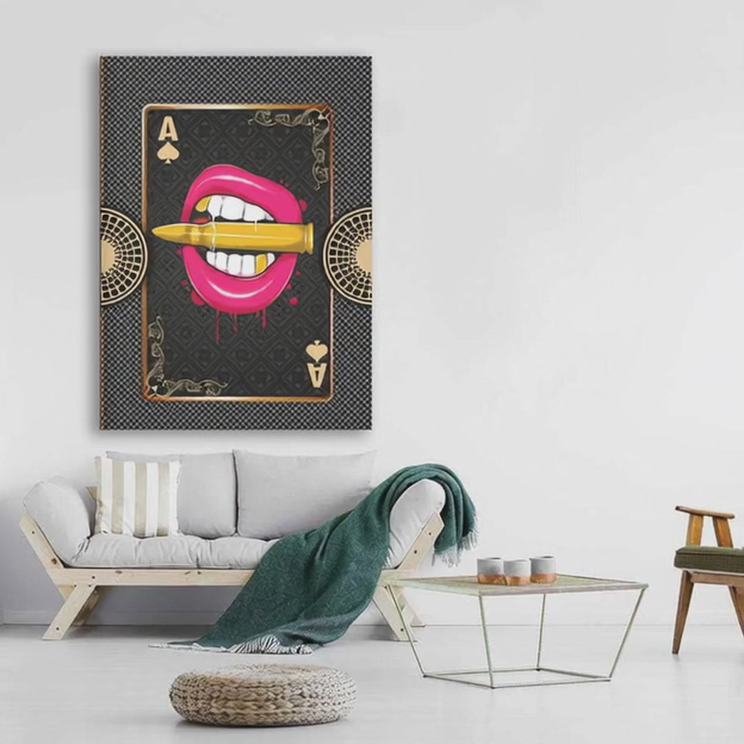 Lips Ace of Spades Art