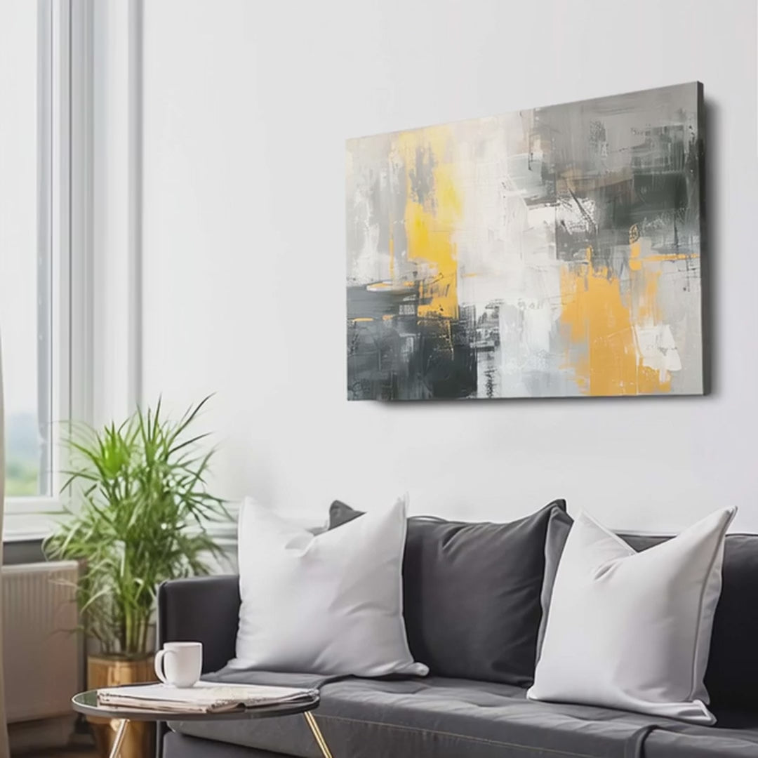 Sunlit Echoes Abstract Art