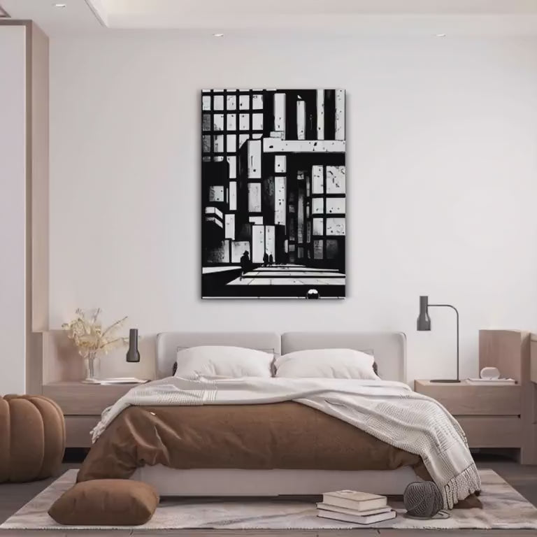 Abstract Modern Art Living Room