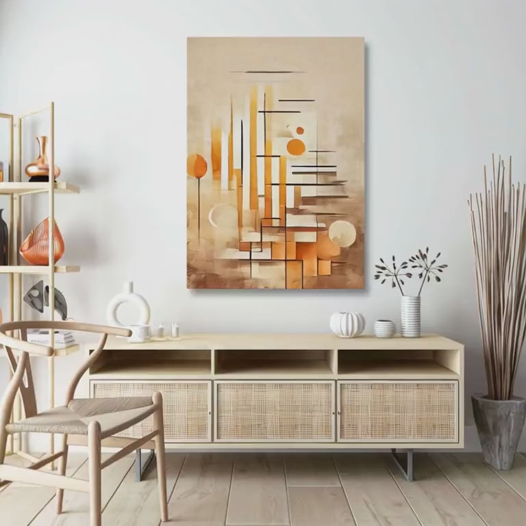 Brown Abstract Wall Art