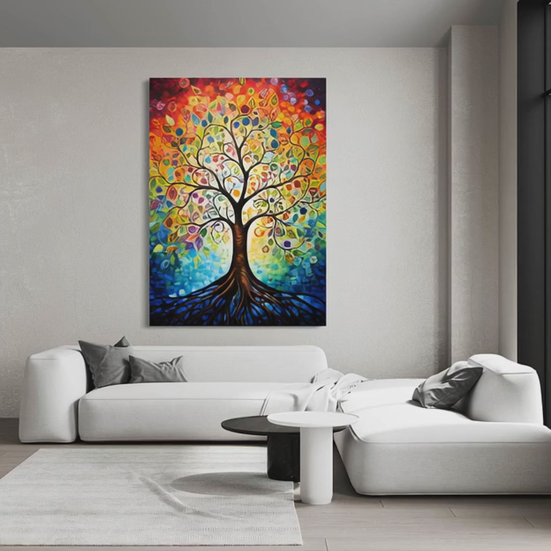 Colorful Tree Wall Art