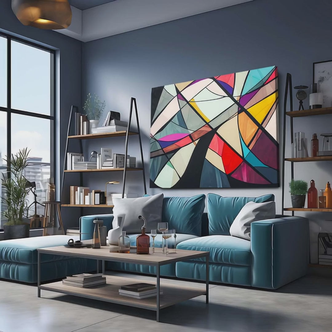 Abstract Art Geometric Fusion