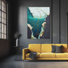 Abstract Canvas Art Blue