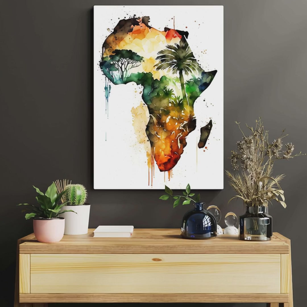African Continent Wall Art