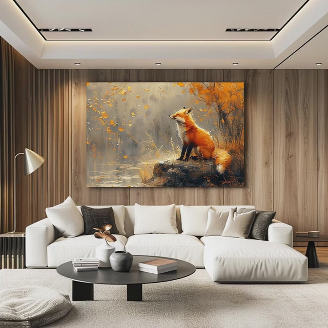 Autumn Serenity Fox Art