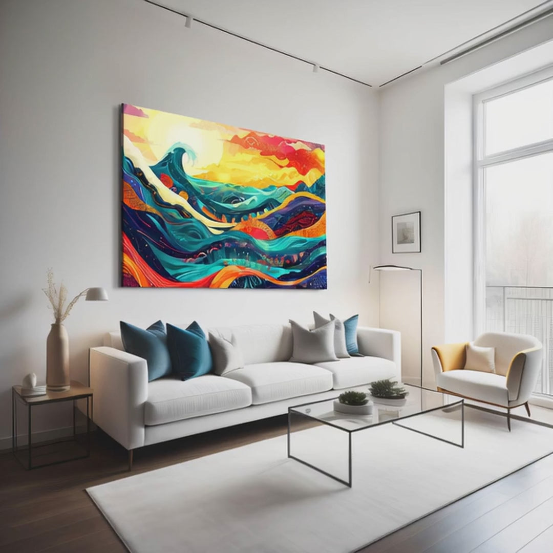 Mexican Wall Art Waves