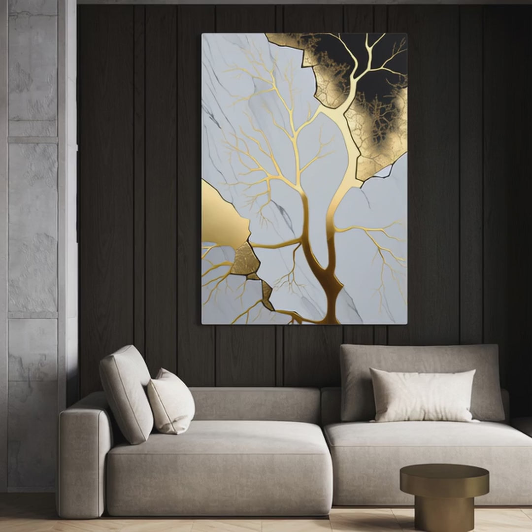 Abstract Modern Textile Art