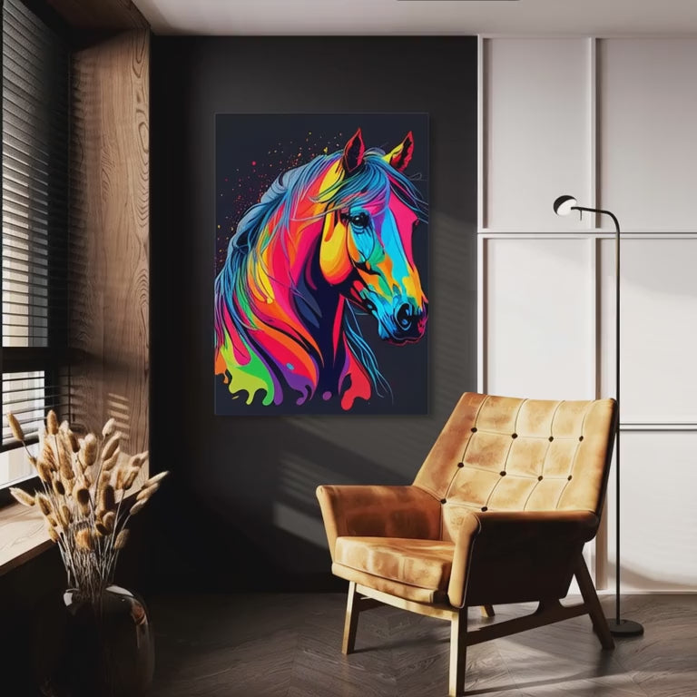 Colorful Horse Wall Art