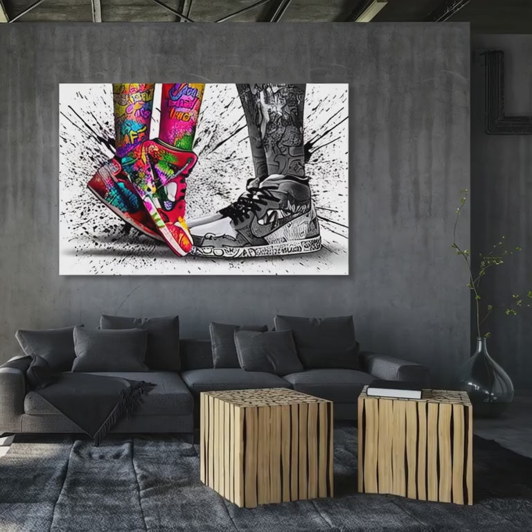 Graffiti Jordan Canvas