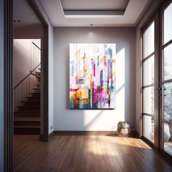 Prismatic City Abstract Art | MusaArtGallery™