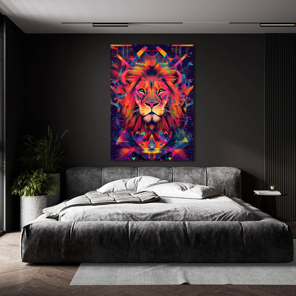 Prismatic Lion Wall Art | MusaArtGallery™