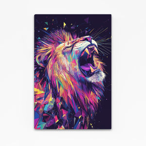 Prismatic Roar Lion Wall Art | MusaArtGallery™