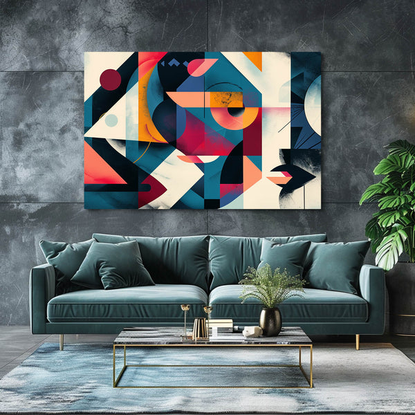 Prismatic Shapes Abstract Art | MusaArtGallery™