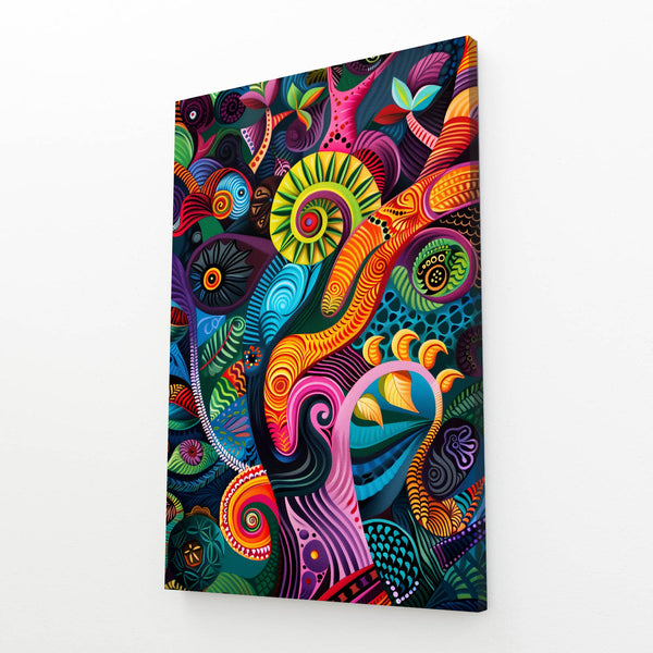 Psychedelic Garden Mexican Wall Art | MusaArtGallery™