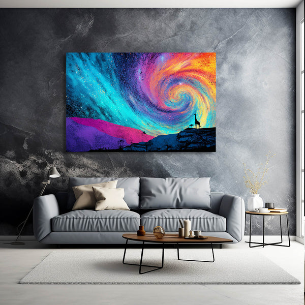 Psychedelic Giraffe Wall Art