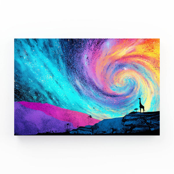 Psychedelic Giraffe Wall Art