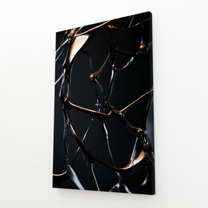 Pure Black Abstract Art
