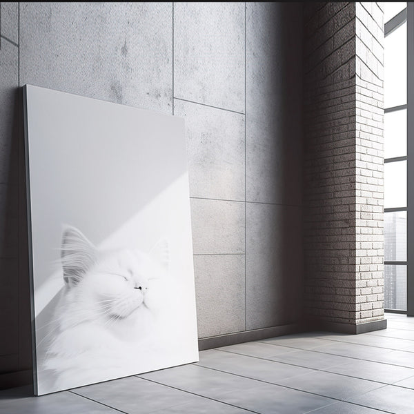 Pure White Cat Art