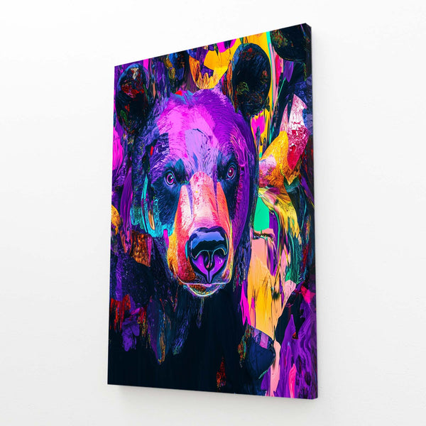 Purple Bear Wall Art